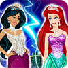 Jasmine vs. Ariel Fashion Battle 游戏
