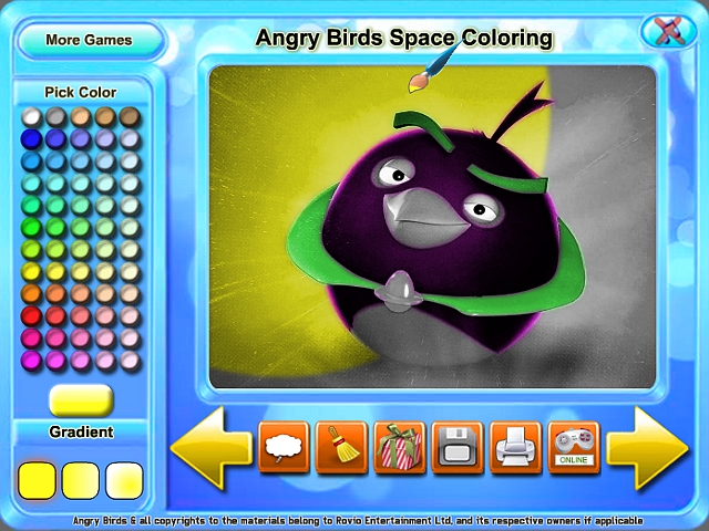 Free Download Angry Birds Space Coloring Screenshot 3
