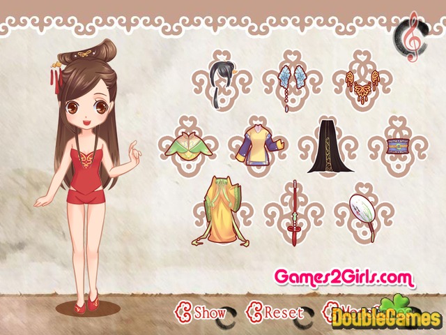 Free Download Chinese Doll Dress Up Screenshot 1