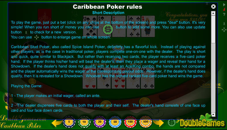 Free Download Classic Caribbean Poker Screenshot 2
