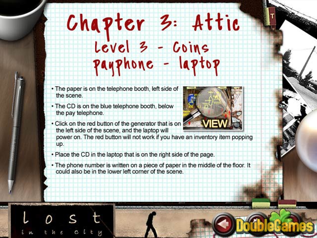 Free Download Lost in the City Strategy Guide Screenshot 2